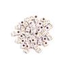 100 Peças/Pacote acrílico quadrado branco dourado letras lavadas contas soltas diy roupa pulseira Acessórios Atacado