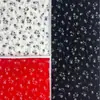 Tela de gasa con estampado de cuadros arrugados, vestido camisero floral texturizado primavera/verano, material de poliéster para ropa y accesorios de mujer