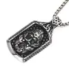 Acero de titanio nórdico retro mito aoding logo vikingo guerrero colgante hombres ins punk hip hop calle collar
