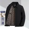 Chaqueta administrativa para hombre de lana de oveja transfronteriza, nuevo estilo de invierno, para mediana edad, casual de negocios, engrosada, cálida, a prueba de frío, abrigo para hombre