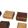 Bloque de nogal negro al por mayor bloque bloque bloque busto modelo adornos base diy hecho a mano material pequeño pad de madera maciza altura