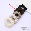Nuevo Set de Scrunchies de Intestino de Cerdo Satinado de Alta Gama, Cuerda para el Cabello Estilo Coreano, Flor de Cabello Plisada, Goma Elástica, Diadema, Accesorios para el Cabello, Cuerda para el Cabello