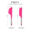 En stock multicolor doble color cara ancha cara estrecha raspador resistente a altas temperaturas raspador de silicona cuchillo mezclador para hornear crema al por mayor