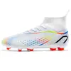 Chuteiras de futebol de cano alto para plus size, transfronteiriças, para a Copa do Mundo, para meninos e meninas, com travas e travas longas, para treinamento de adultos em gramado artificial