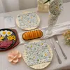 Servilletas con Estampado de Flores Silvestres y Hierba Pintadas a Mano, Servilletas Decorativas de Papel Desechables Estilo Pastoral Fresco