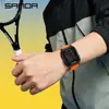 Reloj Deportivo Sanda, Reloj Electrónico Cuadrado de Cuenta Regresiva de Moda para Estudiantes, Reloj Despertador Multifuncional de Moda, Reloj de Pulsera con Pantalla Única al por Mayor