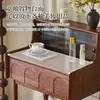 Tocador Pequeño de Madera Maciza Estilo Medieval Tocador Pequeño de Dormitorio con Almacenamiento en Cajón Tocador Retro Francés