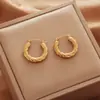 Acero de Titanio Color Libre Metal Pendientes Personalizados Europeos y Americanos Calle Casual Accesorios para la Cabeza Pendientes de Anillo Transfronterizos Puesto