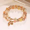 Pulseira de Cristal de Ágata Coração de Açúcar Verde em Forma de Cabaça para Mulheres, Novo Estilo Chinês, Luxo Leve, Sensação de Alta Qualidade, Joia de Mão Exquisita de Nicho