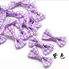 Accesorios para el cabello DIY: Mini lazo a cuadros pequeño, ropa de muñeca con flores semiterminadas, hecha a mano, accesorios de ropa