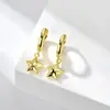 Venta Caliente Transfronteriza Plata de Ley S925 Nueva Estrella de Cinco Puntas Elegante Lujo Accesible Diseño de Nicho Pendientes de Gama Alta Venta al por Mayor