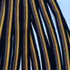 Ropa de Exportación para Mascotas Algodón Merceizado Baja Elasticidad Seda Puños de Uniforme Escolar Escote Dobladillo Rayas Accesorios Hilo Dorado Tejido