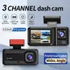 Câmera de Painel (Dash Cam) Transfronteiriça Novo Modelo com Wifi, Gravação Três Vias e Exibição Simultânea, com Visão Noturna de Alta Definição e Suporte a Múltiplos Idiomas