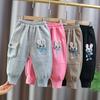 Frete Grátis Calça para Bebê Menina Calça de Moletom 2025 Primavera e Outono Nova Calça de Primavera Infantil Para Meninas de 3 Anos Calça Coreana 1