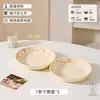 Oso Pequeño de Dibujos Animados Ins Crema Cerámica Vajilla Tazones y Platos Color Bajo Esmalte Hogar Tazón de Arroz Tazón de Sopa Platos para Comidas Mudanza a un Nuevo Hogar