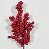 Planta Artificial Navidad Fruto Rojo Bayas de Espuma 12 Ramas de Frutos Rojos Fruta de la Prosperidad Fruta de la Fortuna Planta Verde Decorativa