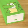 Saco de Papel com Estampa de Animal Desenho Logo Sacola de Papel Kraft para Atacado Sacola de Compras com Adesivo Embalagem Sacola de Presente