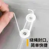Bolsa para Archivos Transparente Atada con Cuerda A4 Engrosada Gran Capacidad Tridimensional Bolsa para Documentos Impermeable Envuelta en Alambre Bolsa para Archivos de Oficina