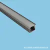 Luz lineal empotrada de 10*10 mm con borde, canal de aluminio para armario, vitrina de vinos, gabinete, zapatero, ranura para luz, tira de luz, tira de aluminio