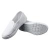 Zapatos antiestáticos de lona blanca de PU con doble elástico y tejido de toalla central, ligeros y resistentes al desgaste, unisex, para trabajo en taller.