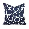 Funda de almohada azul estilo Ins Funda para asiento de oficina Funda para cojín de sofá Venta caliente transfronteriza de Amazon para el hogar
