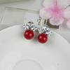 Pendientes Elegantes de Perla de Concha con Aguja de Plata 925 Moda Tendencia Pendientes de Personalidad Sencillos para Mujer Joyería de Perla Zirconia