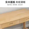 Escritorio de madera maciza, mesa de estudio, mesa de computadora, escritorio de escritura estudiantil moderno y simple y juego de sillas con cajones, escritorio pequeño, escritorio escolar