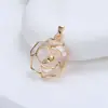 DIY Pérola terno Acessórios Mãe Fresca de Marisco Camélia Brincos Anel Pingente Vazio Pingente Acessórios Acessórios Versáteis
