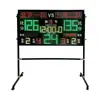 Placar Eletrônico de Basquete Cronômetro de 24 Segundos Console de Controle Móvel Contador de Pontos Universal para Esportes com Bola
