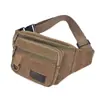 Bolsa Transversal de Obra Multi-Camadas Tendência e Simples, Bolsa de Cintura Masculina Casual Resistente ao Desgaste para Armazenamento, Bolsa de Peito de Lona para Uso Externo