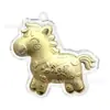 Colgante Zodiaco con Concha de Agua Dorada con Grabado, Llavero para Cadena de Teléfono Móvil Regalo, Suministro Directo del Fabricante, Soporta Logo