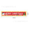 Banner de Feliz Navidad 2026 Estilo Nuevo Tela de Fondo Decoraciones para Fiesta Navideña Muñeco de Nieve Papá Noel con Tiras de Luz
