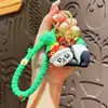 Llavero de panda gigante de bambú con dibujos animados, bonito muñeco, mochila, accesorios para coche, máquina de garras para colgar, pequeño regalo al por mayor