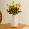 Vaso de Cerâmica Ondulado Simples e Criativo Shumen Ornamentos para Arranjo de Flores de Sala de Estar em Casa Vasos Hidropônicos Decorativos de Alta Qualidade