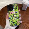 Para iPhone13/14promax Apple 12/11 nueva funda para teléfono móvil 15 todo incluido xs suave 7p grafiti inglés
