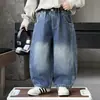 Pantalones de Otoño para Niños 2026 Nuevo Estilo Coreano Elegantes Pequeños Caballeros Ropa Infantil Pantalones Rectos para Niños Pequeños Jeans de Otoño