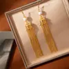 Brincos Estilo Étnico Retrô, Pingentes Longos de Corrente, Brincos Personalizados de Gaiola de Pássaro, Moda Feminina Elegante, Brincos Exagerados do Tibete