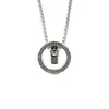 Collar Pixiu Vintage de Doble Anillo para Hombre, Cadena para Clavícula de Moneda de Cobre Étnica Moderna y Única, Colgante Entrelazado Versátil de Moda