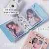 Álbum de Tarjetas Minimalista con Lazo y Rejilla Hueca Álbum de Almacenamiento de Hojas Sueltas para Fotos de Polaroid de Ídolos Merchandising de Celebridades