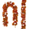 Venta Caliente Transfronteriza Otoño Halloween Enredadera Artificial, Enredadera de Navidad, Enredadera de Calabaza Artificial y Hojas de Arce de Amazon al por Mayor