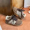 Zapatos Casuales de Felpa para Niños Estilo Otoño/Invierno 2026 Zapatos de Entrenamiento Alemanes Estampado de Leopardo Retro Zapatos Forrest Gump Zapatos Deportivos para Niñas de Edad Media y Grandes