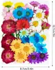 33 Piezas de Combinación con Relieve, Se Pueden Usar para Calcomanías Hechas a Mano, Fundas de Teléfono Secadas con Pegamento, Velas de Aromaterapia, Producción Creativa de Flores, Decoración del Hogar, Regalos de Acción de Gracias y Navidad