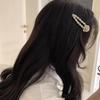 Grampo de Cabelo Popular Coreano Flor de Pérola Laço Bico de Pato Grampo de Cabelo ins Celebridade da Internet Elegante Grampo para Franja Grampo Lateral Acessórios de Cabelo para Mulheres
