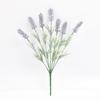 Flor artificial flocagem lavanda planta artificial flor artificial planta verde casa interior casamento decoração de casamento ornamentos atacado