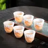 Taza de Té de Cerámica Hielo Jade Dehua, Taza de Maestro, Taza de Té Kung Fu, Diseño Simple de Gama Alta, Adecuada para Uso Doméstico, Taza de Cata de Té para Invitados, Estilo Chino