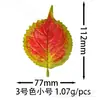 Hojas de Hortensia Artificiales, Redondas, Pegadas, Manojos Pequeños, Accesorios para Plantas en Maceta, Hojas Artificiales con Bordes Dentados, Hojas de Plástico