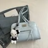 Bolsa Retrô de Grande Capacidade para Mulheres 2025 Estilo Estrangeiro Nova Moda Ombro Único Axila Bolsa Bowling Leve Grande Capacidade