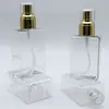 A Fábrica Produz Frascos Quadrados Planos de 100ml e 150ml com Borrifador de Boca 24 para Perfume, Álcool e Hidratação, e Frascos Plásticos Feitos de Petg