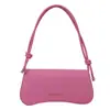 Bolsa de axila de texto de nicho Ins 2024 Verano Color Sólido PU Bolsa Cuadrada Pequeña Bolso de Hombro para Viajes Diarios Bolso Cruzado Bolso de Mano