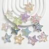 Brillante destello fino UV colorido estrella de cinco puntas de tres capas pulsera DIY accesorios de cuentas material de collar casero de verano cuentas sueltas
